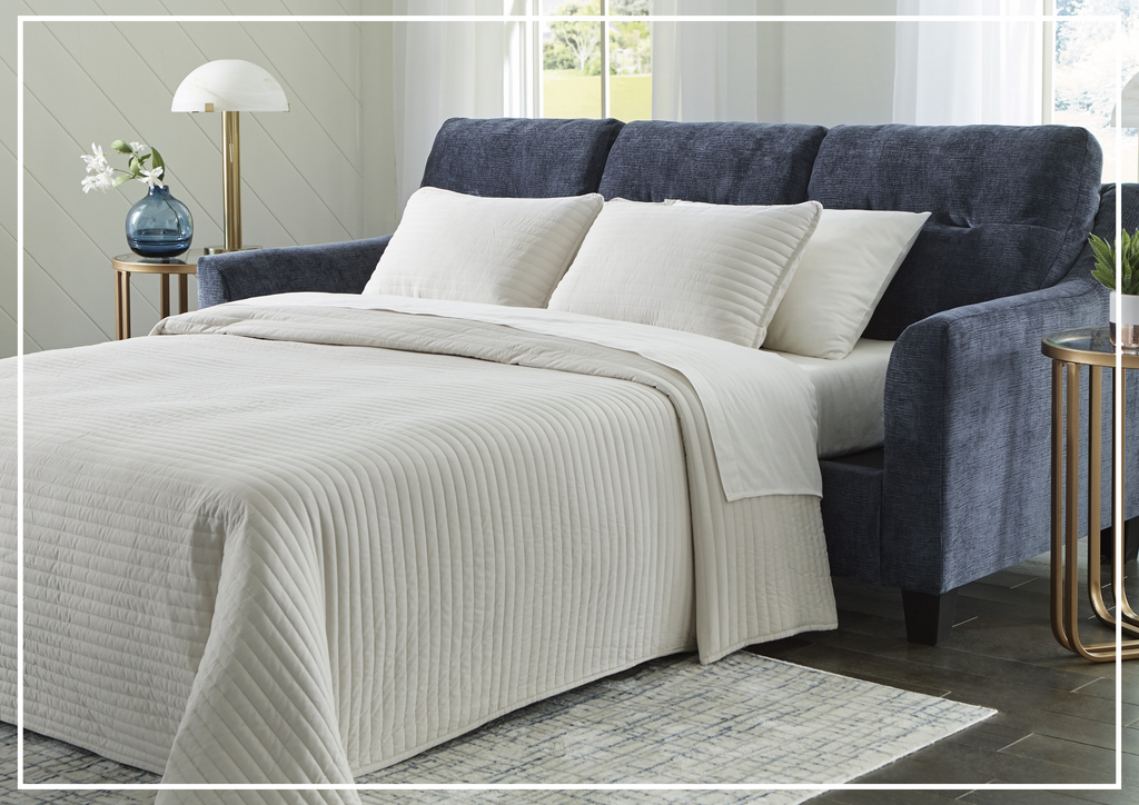 Gio Italia Ammonite Queen Sectional Sleeper Sofa With Chaise-Jennihome