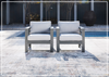 Amoria outdoor lounge chair with Nuvella Cushion