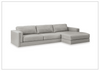 Gio Italia Arbona 2-Piece Leather Sectional Sofa With Chaise-Jennihome