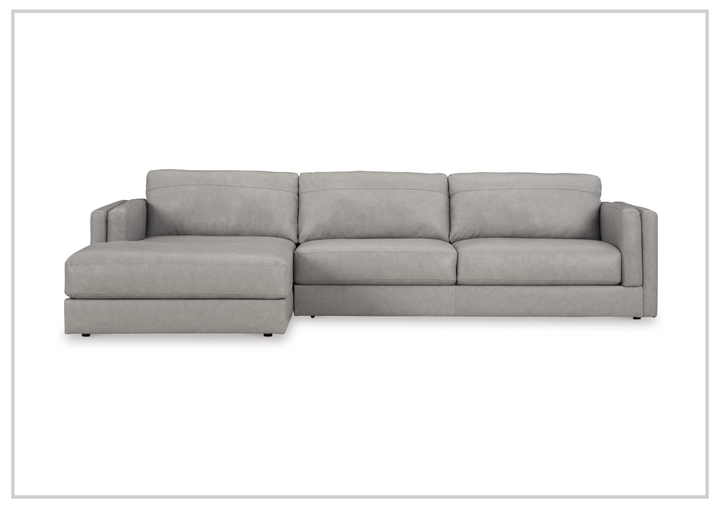 Gio Italia Arbona 2-Piece Leather Sectional Sofa With Chaise-Jennihome
