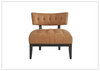 Archie Leather Chair | Tufted Seats | Curved Back | Universal Furniture - Jennihome