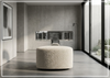 Ares Fabric Swivel Chair | Swivel Base | Shelter Arm | Bernhardt-Jennihome