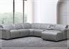 Gio Italia Leonardo 6-Piece Power Recliner Sectional Sofa with Storage