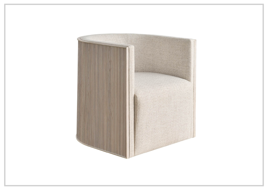 Universal Furniture Tanner Swivel Fabric Swivel Accent Chair with Skylark Finish-Jennihome