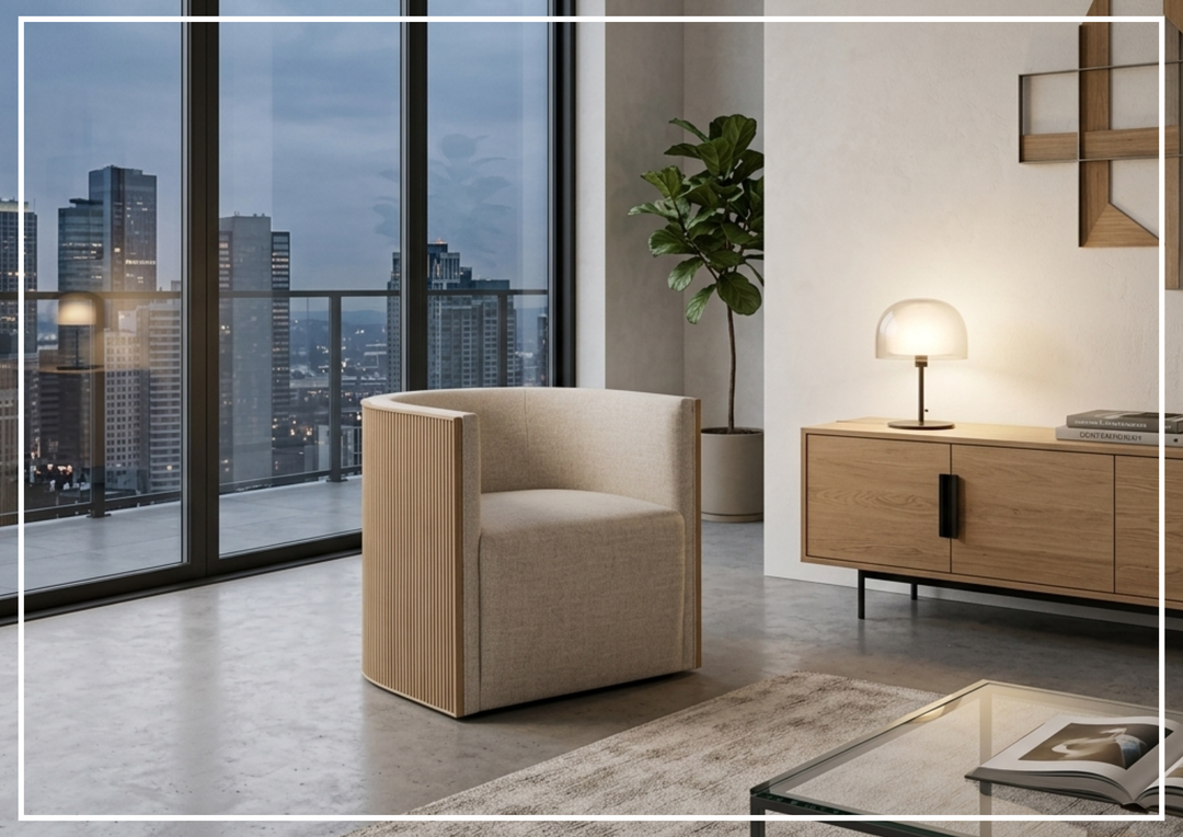 Universal Furniture Tanner Swivel Fabric Swivel Accent Chair with Skylark Finish-Jennihome