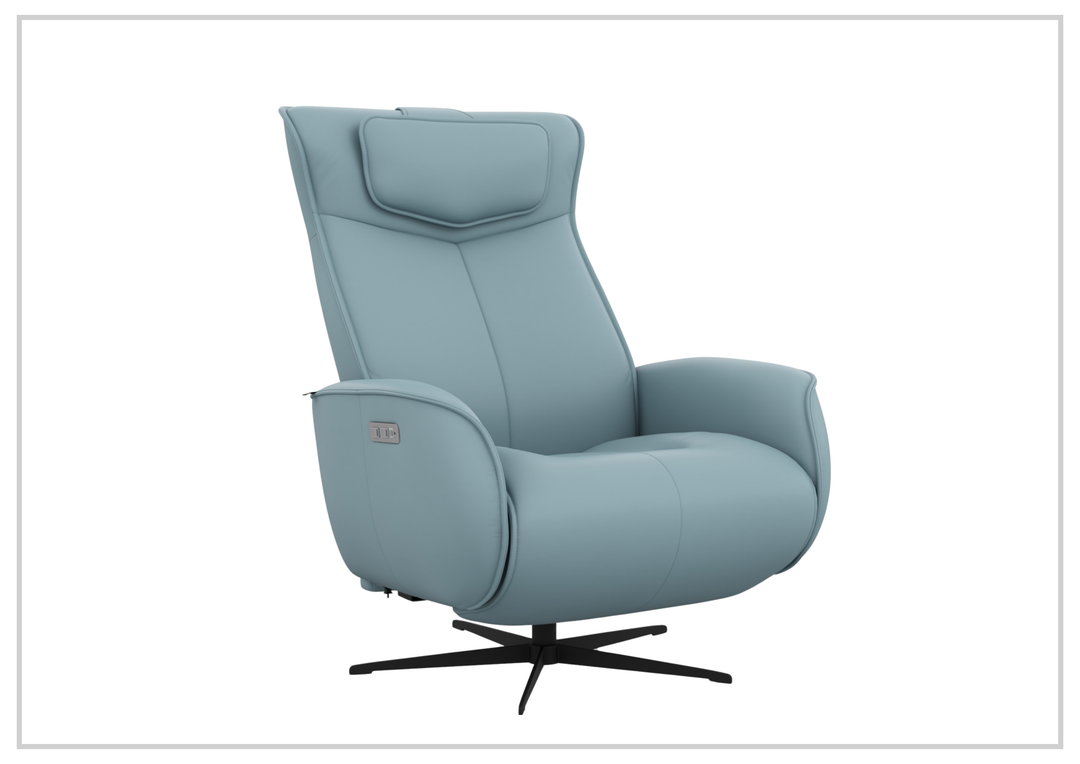 Axel Leather Power Recliner Chair | Swivel Glider Base | Fjords