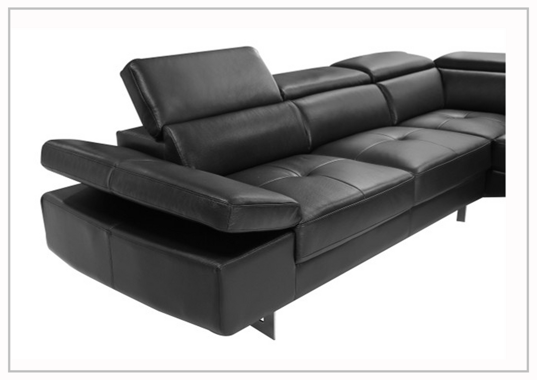 Gio Italia Barts Sectional Sofa with Motion Headrests