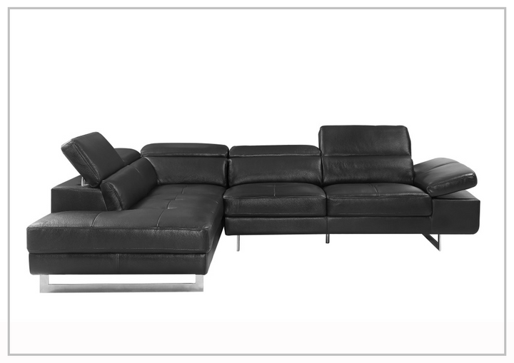 Gio Italia Barts Sectional Sofa with Motion Headrests