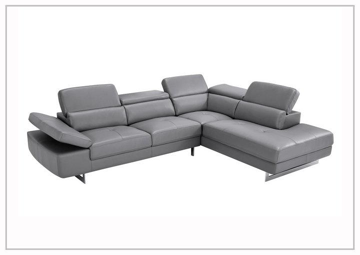 Gio Italia Barts Sectional Sofa with Motion Headrests