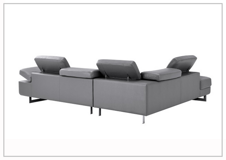 Gio Italia Barts Sectional Sofa with Motion Headrests