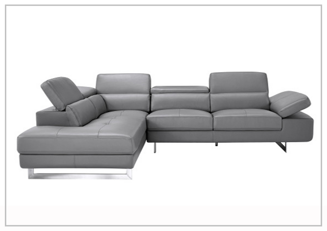 Gio Italia Barts Sectional Sofa with Motion Headrests