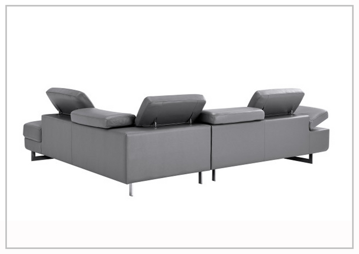 Gio Italia Barts Sectional Sofa with Motion Headrests