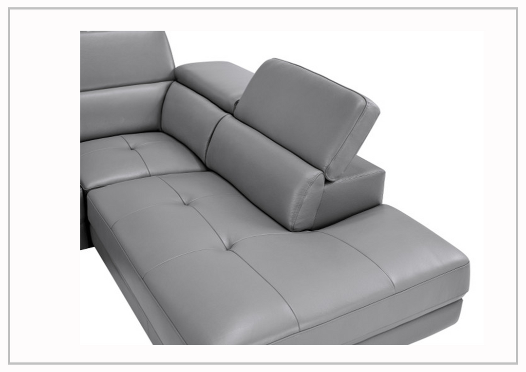 Gio Italia Barts Sectional Sofa with Motion Headrests