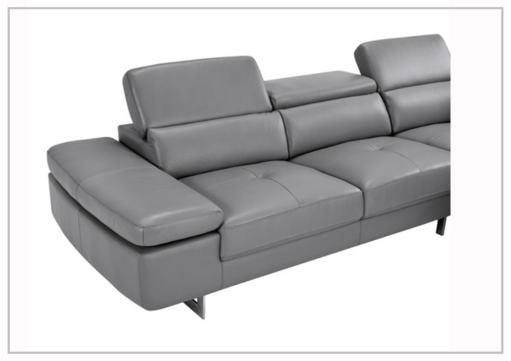 Gio Italia Barts Sectional Sofa with Motion Headrests