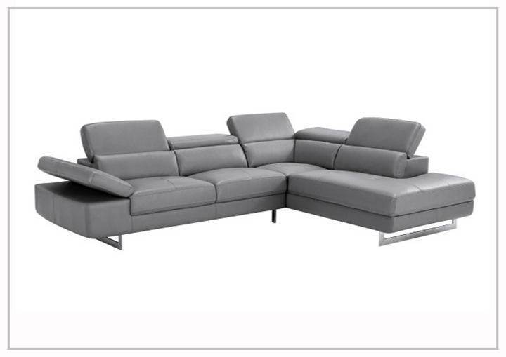 Gio Italia Barts Sectional Sofa with Motion Headrests