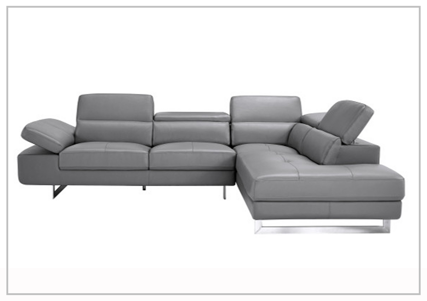 Gio Italia Barts Sectional Sofa with Motion Headrests