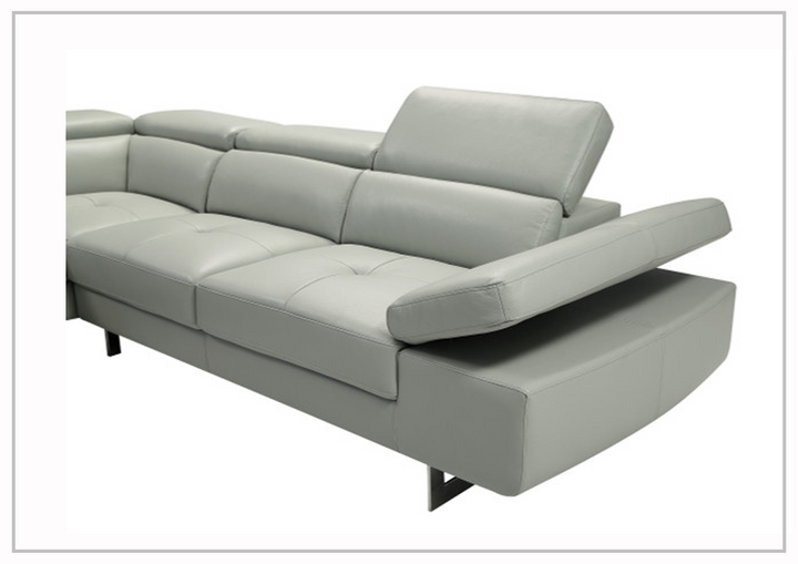 Gio Italia Barts Sectional Sofa with Motion Headrests