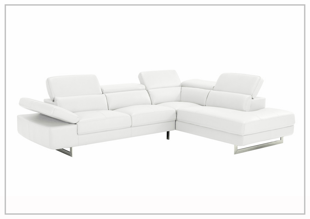 Gio Italia Barts Sectional Sofa with Motion Headrests