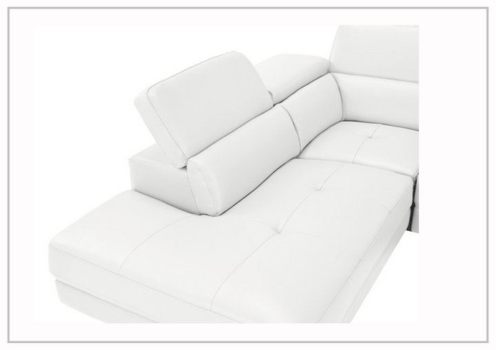 Gio Italia Barts Sectional Sofa with Motion Headrests