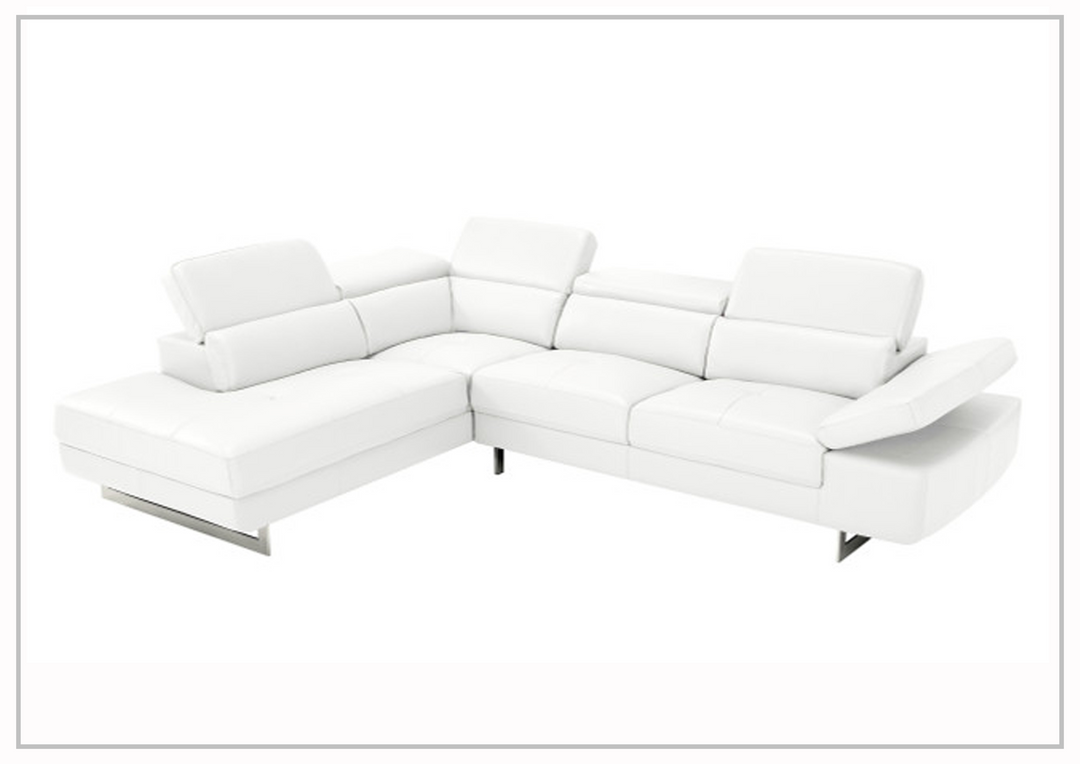 Gio Italia Barts Sectional Sofa with Motion Headrests