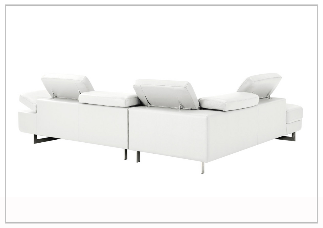 Gio Italia Barts Sectional Sofa with Motion Headrests