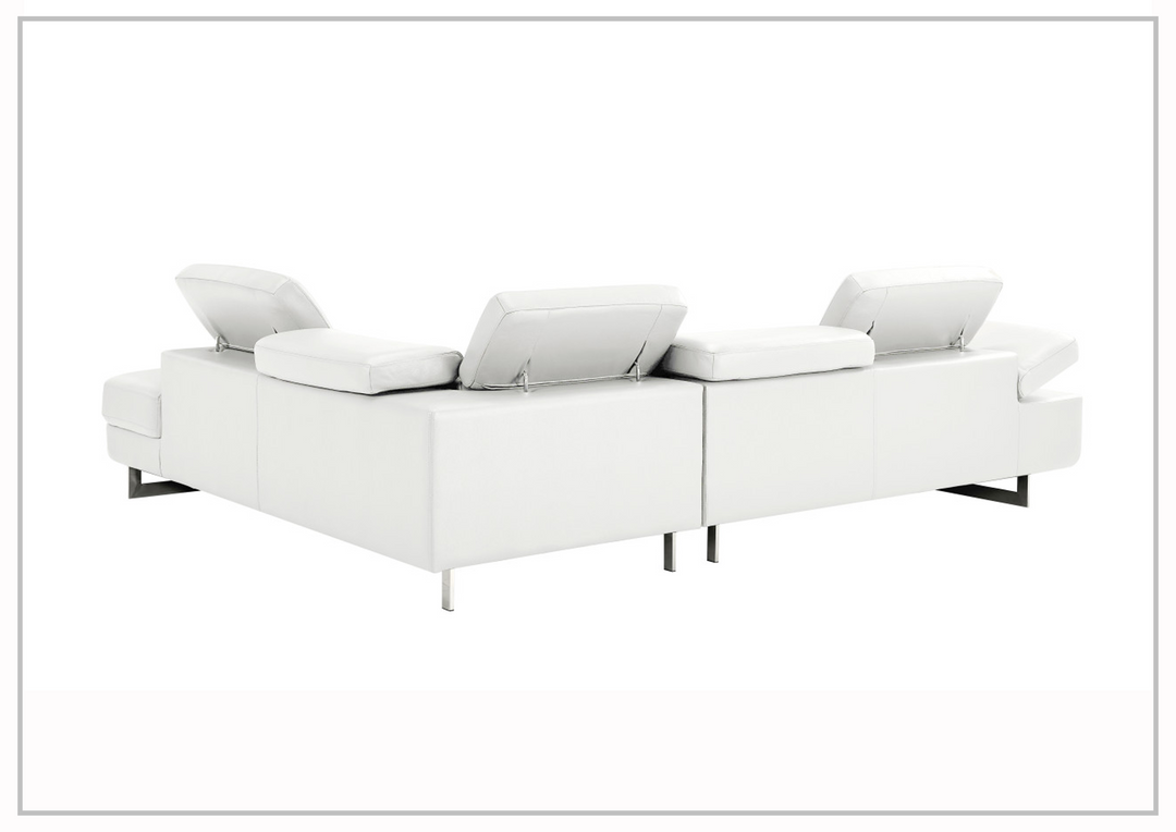 Gio Italia Barts Sectional Sofa with Motion Headrests