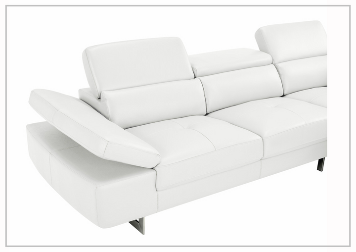 Gio Italia Barts Sectional Sofa with Motion Headrests