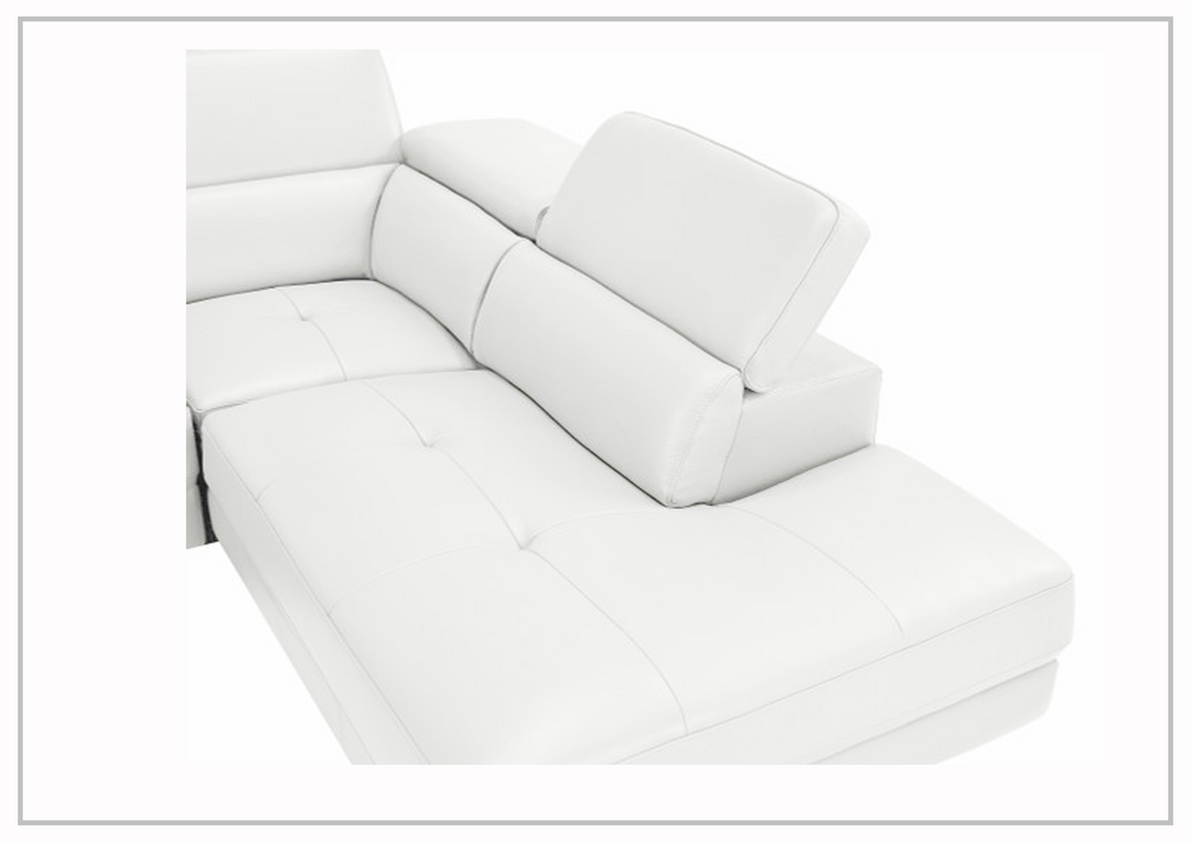 Gio Italia Barts Sectional Sofa with Motion Headrests