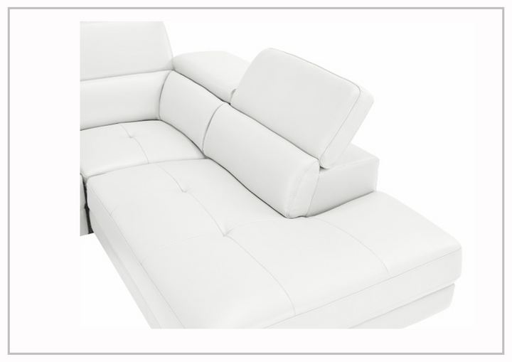 Gio Italia Barts Sectional Sofa with Motion Headrests