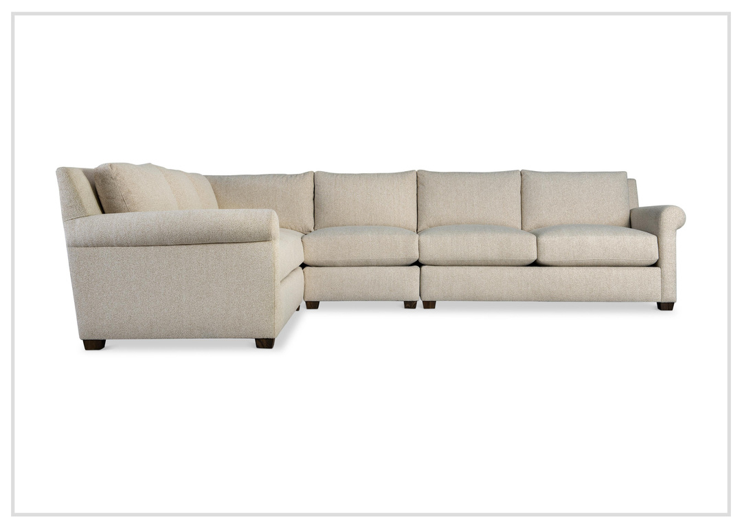 Barnes Fabric Sectional | With Throw Pillow | Bernhardt