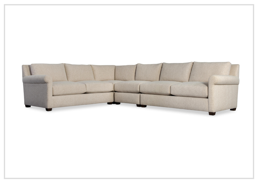 Barnes Fabric Sectional | With Throw Pillow | Bernhardt