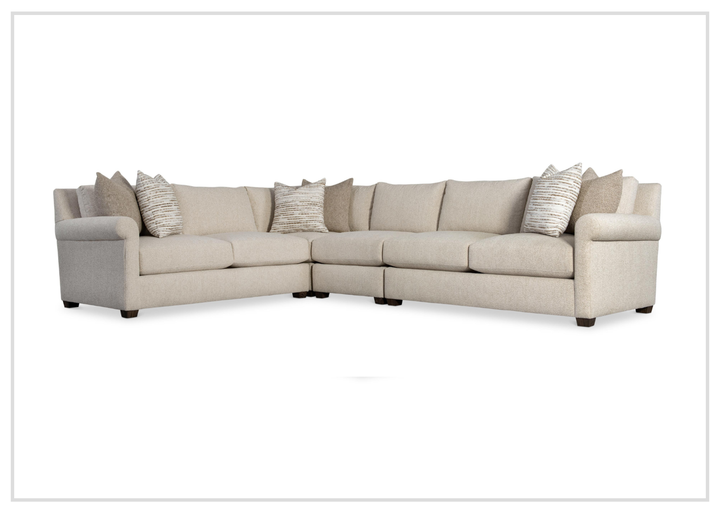 Barnes Fabric Sectional | With Throw Pillow | Bernhardt