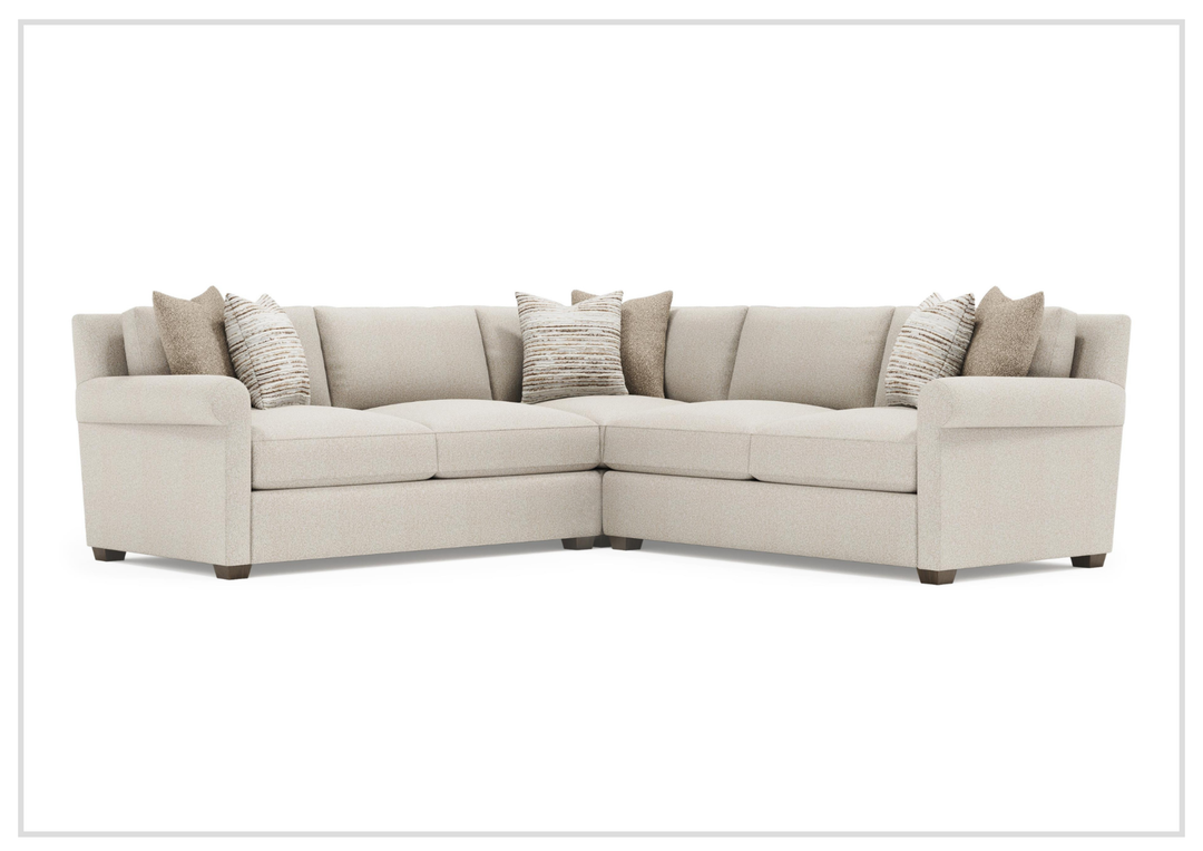 Barnes Fabric Sectional | With Throw Pillow | Bernhardt