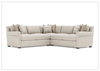 Barnes Fabric Sectional | With Throw Pillow | Bernhardt
