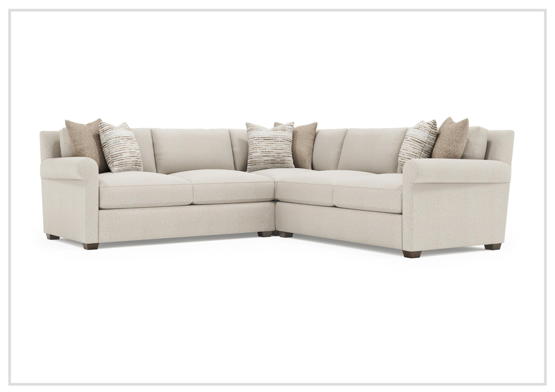 Barnes Fabric Sectional | With Throw Pillow | Bernhardt