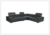 Baxton L-Shaped Leather Sectional Sofa