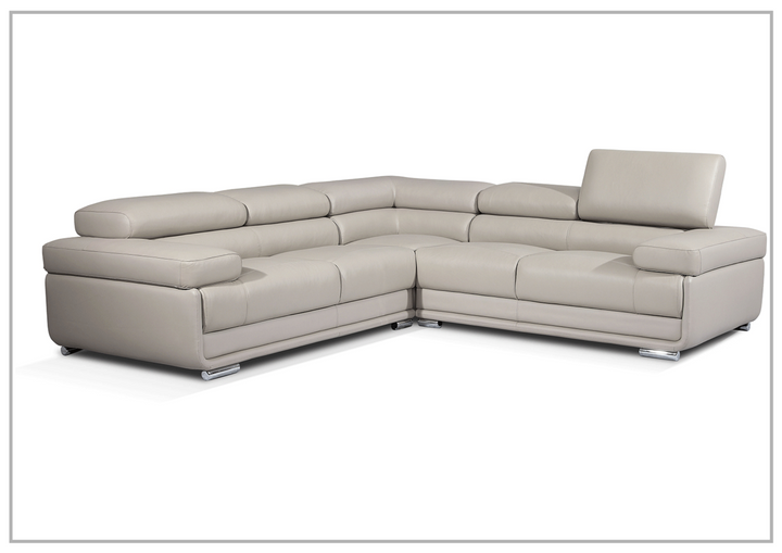 Baxton L-Shaped Leather Sectional Sofa