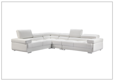 Baxton L-Shaped Leather Sectional Sofa