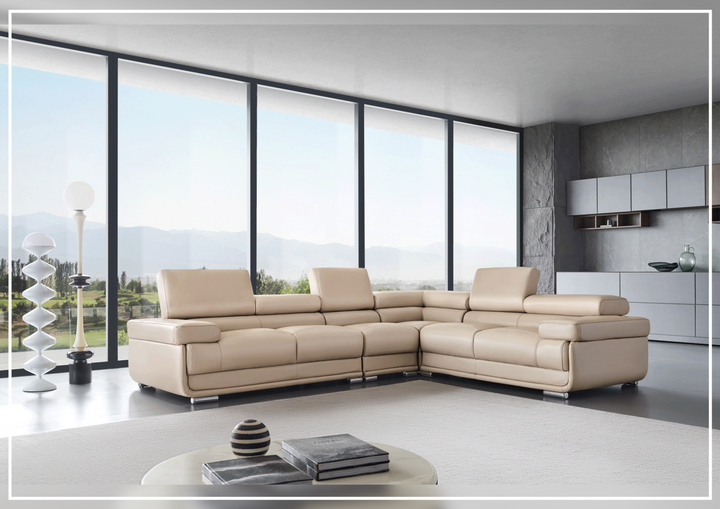 Baxton L-Shaped Leather Sectional Sofa-sofar amber