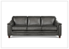 Hydeline Belfast Leather Sofa With Nail-Head Finish