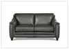 Hydeline Belfast Leather Loveseat With Nail-Head Finish
