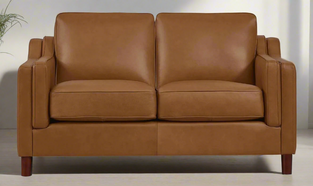 Hydeline Bella 2-Seater Leather Loveseat