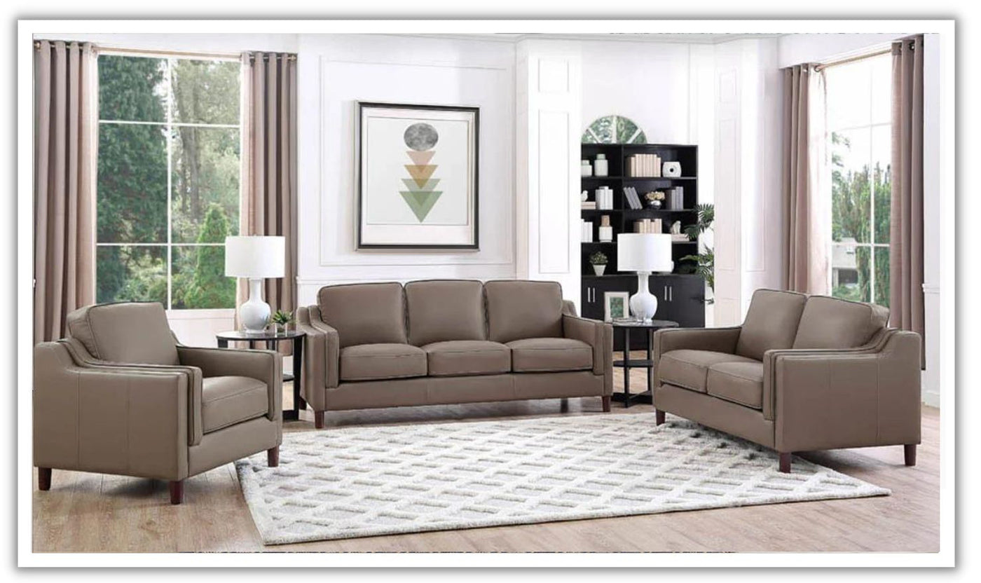 Hydeline Bella 2-Seater Leather Loveseat