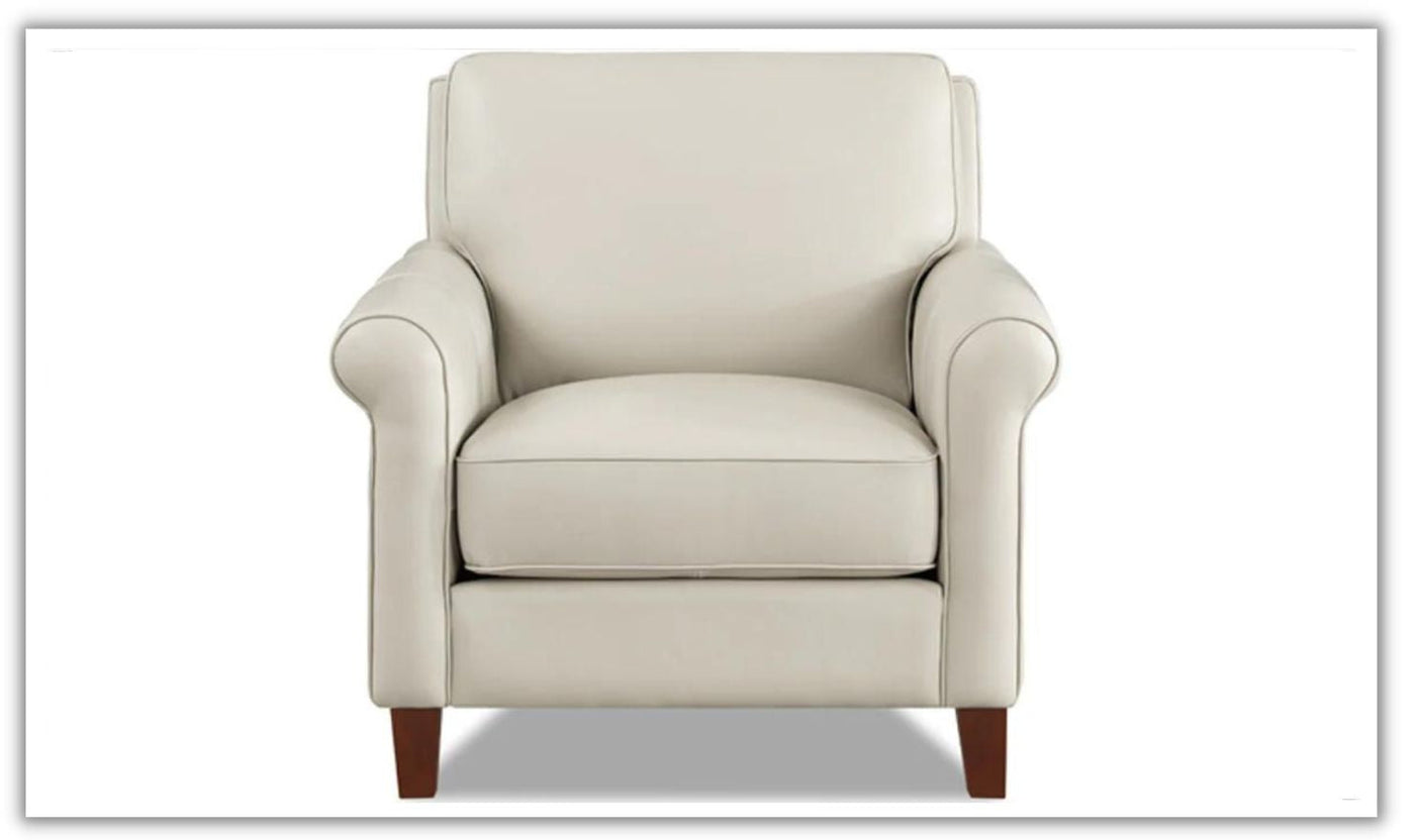 Laguna Leather Chair with Plush Memory Foam Cushions