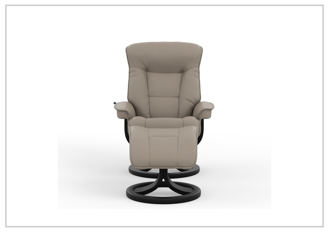 Bergen R Leather Recliner Chair | Foot Stool | Fjords - Jennihome