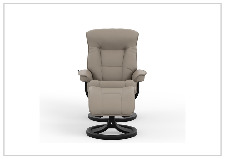 Bergen R Leather Recliner Chair | Foot Stool | Fjords - Jennihome