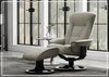 Bergen R Leather Recliner Chair | Foot Stool | Fjords - Jennihome