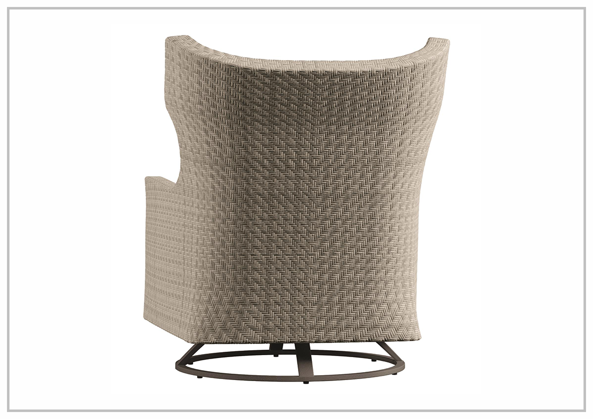 Bernhardt Exteriors Captiva 33'' Wicker Swivel Outdoor Patio Chair