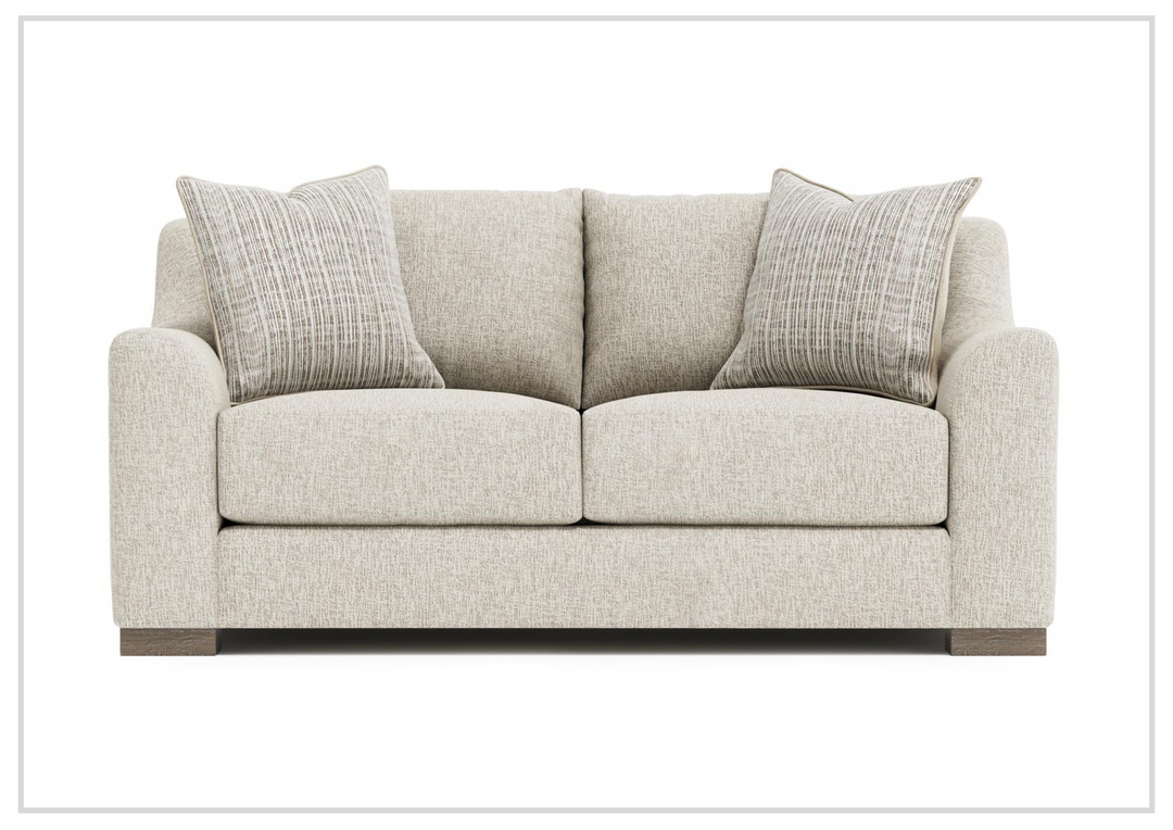 Bernhardt Gabi 70" Fabric Loveseat in Beige