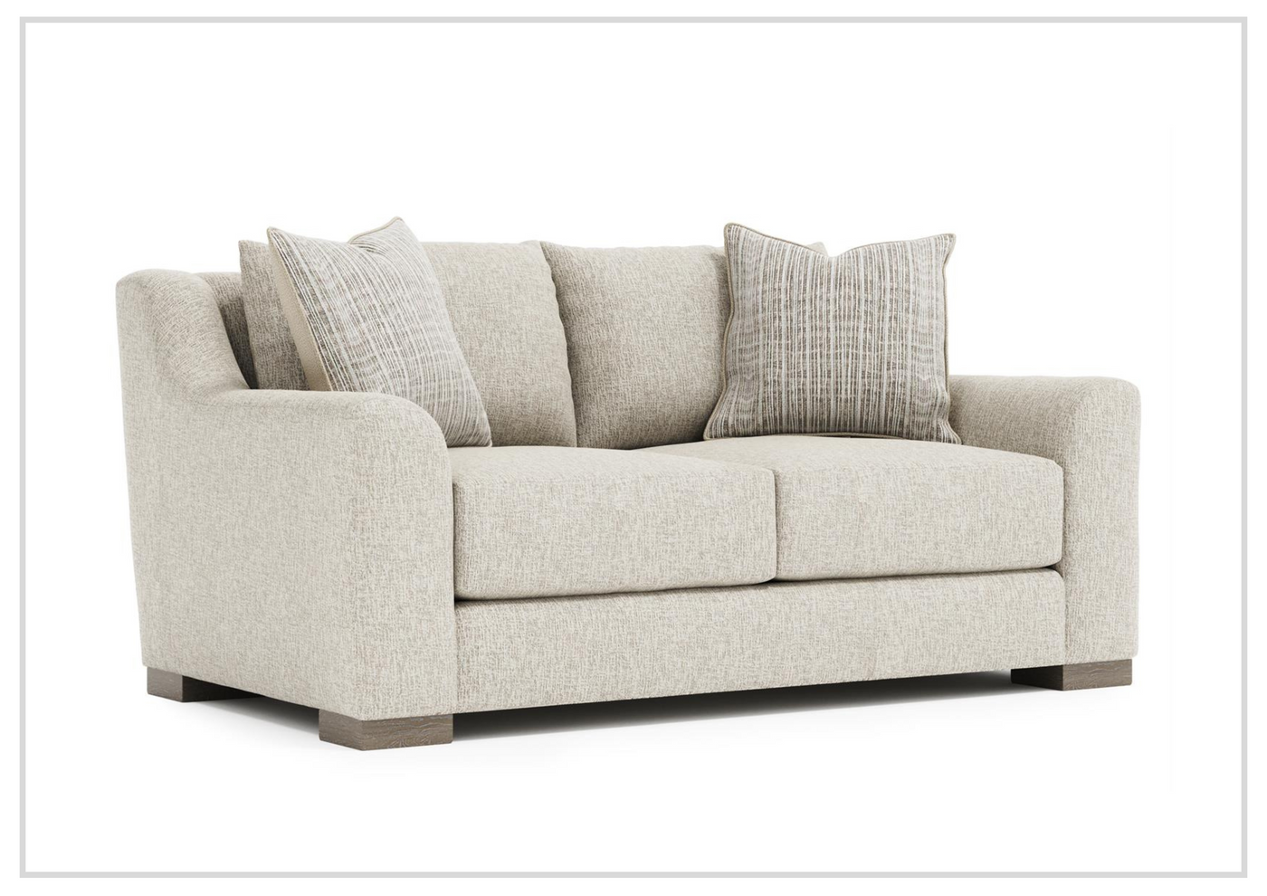 Bernhardt Gabi 70" Fabric Loveseat in Beige